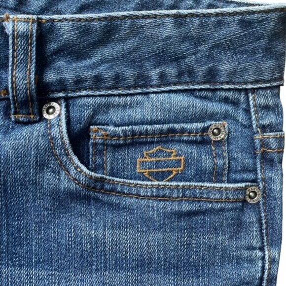 HARLEY-DAVIDSON Y2K Bootcut Jeans - Size 10 Long - Picture 4 of 13